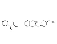 (2S)-羥基(苯基)乙酸 (2R)-N-芐基-1-(4-甲氧基苯基)丙-2-胺鹽|188690-84-8 